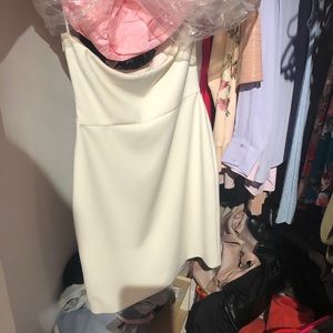 Strapless White Dress